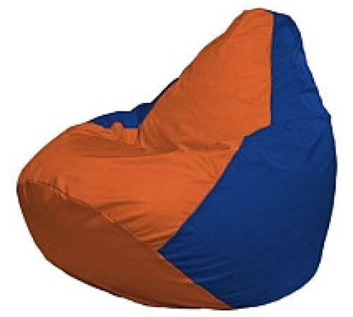 Кресло-мешок Flagman Груша Мини L Г0.1-213 оранжевый/синий