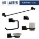 Набор аксессуаров для ванной Lauter 21SH6062 + 21SH6052 + 21SH6092 + 21SH6072 + 21SH6012 Matt Black, 5 предметов