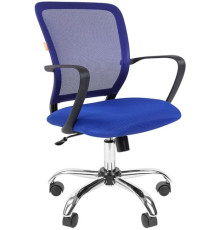 Офисное кресло CHAIRMAN 698 Chrome синий