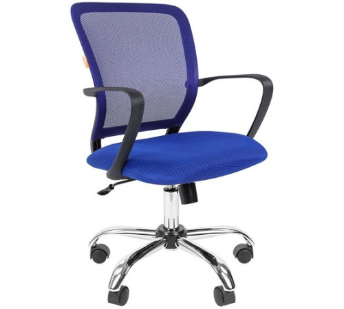 Офисное кресло CHAIRMAN 698 Chrome синий
