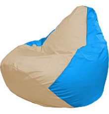 Кресло-мешок Flagman Груша Медиум XL Г1.1-149 светло-бежевый/голубой