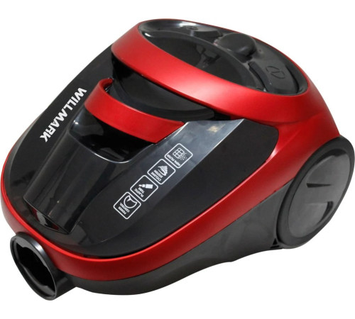 Пылесос Willmark VC-2255CYM красный/черный