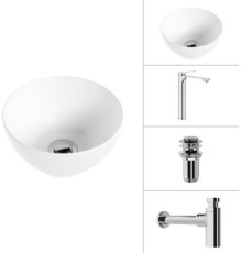 Умывальник Lauter 21601E + Rio 21AM12672 + сифон 21635CH + дон.клапан 21190CH хром