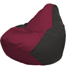 Кресло-мешок Flagman Груша Макси Г2.1-299 черный/бордовый