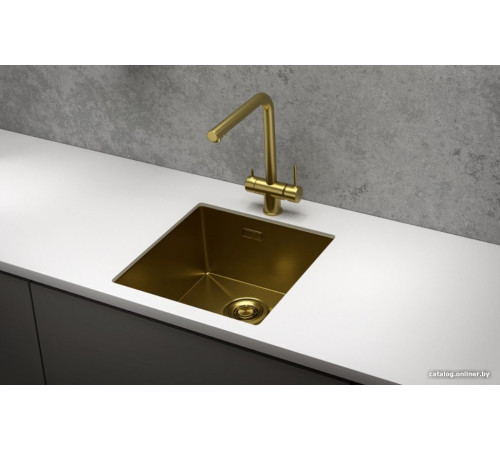 Кухонная мойка Granula GR-4445U золото сатин