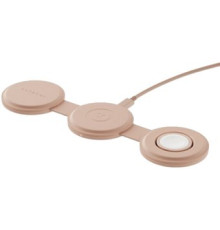 Беспроводное зарядное Satechi OntheGo 3-in-1 Charger ST-QTG31R розовый