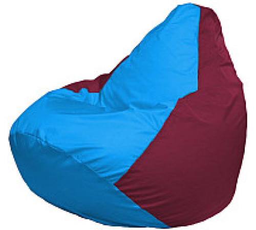 Кресло-мешок Flagman Груша Супер Мега 4XL Г5.1-281 голубой/бордовый