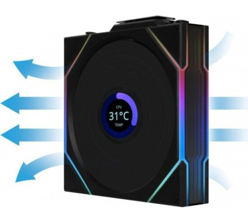 Комплект вентиляторов для корпуса с контроллером Lian Li Uni Fan TL 120 Wireless Reverse 12RTLLCD1W3B G99.12RTLLCD1W3B.R0