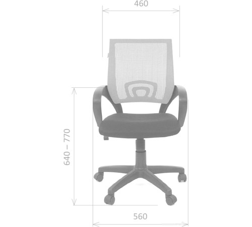 Кресло CHAIRMAN 696 black TW-01 черный
