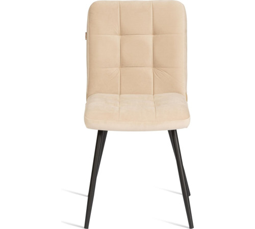 Стул TetChair Medeo велюр молочный/черный