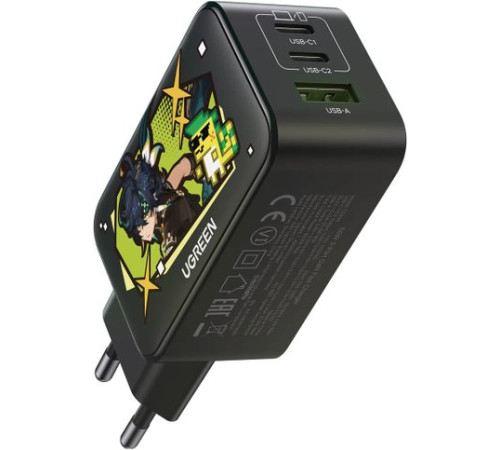 Сетевое зарядное Ugreen CD244 10335GI черный