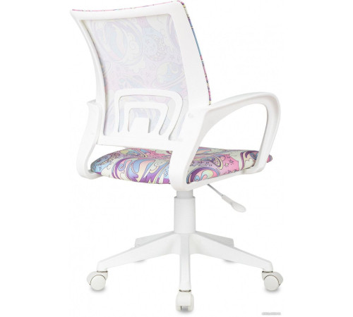Офисное кресло Бюрократ Burokids 1W 1942510 мультиколор розовая луна/пластик белый