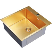 Кухонная мойка Mixline Pro 550548 золото, с сифоном