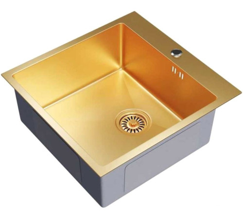 Кухонная мойка Mixline Pro 550548 золото, с сифоном