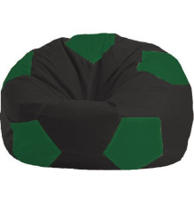 Кресло-мешок Flagman Мяч Стандарт М1.1-397 черный/зеленый