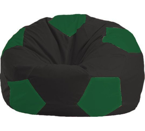 Кресло-мешок Flagman Мяч Стандарт М1.1-397 черный/зеленый