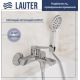 Смеситель Lauter Silk 21СК6572С с лейкой Nevada 21S10146