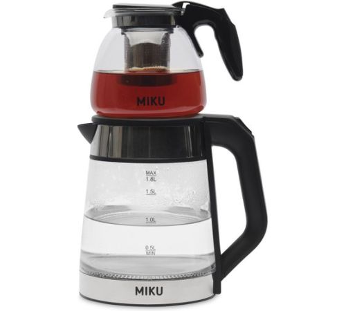 Электрический чайник Miku 2 в 1 электрический и заварочный GDT-KST-1800-BLK