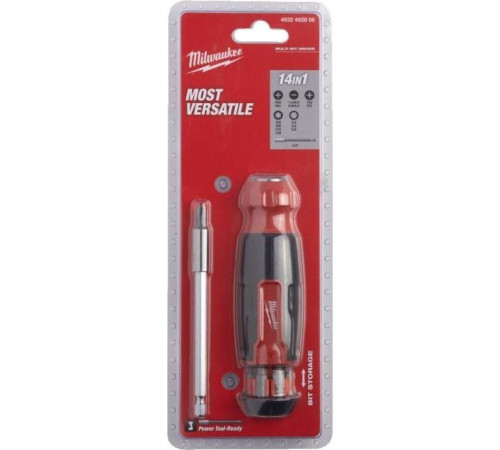 Набор отвертка с битами Milwaukee 4932492806 14 предметов