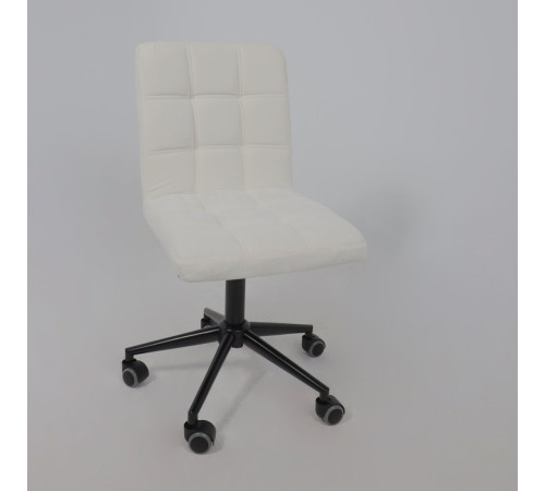 Офисное кресло AksHome Sonata молочный шенилл Ote Canna 100/черный