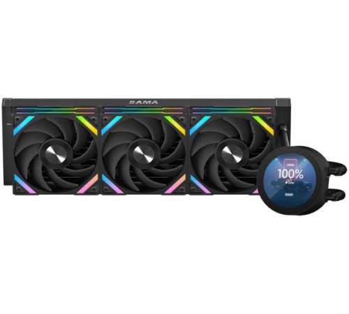 Система жидкостного охлаждения для процессора Sama Q70 360 черный