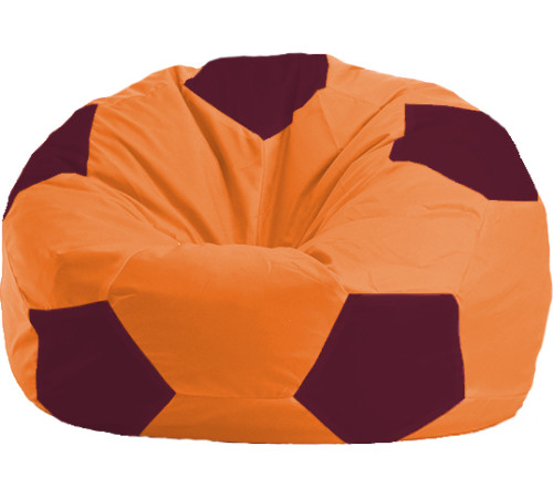 Кресло-мешок Flagman Мяч Стандарт М1.1-222 оранжевый/бордовый