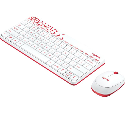 Мышь + клавиатура Logitech MK240 Nano 920-008212 белый
