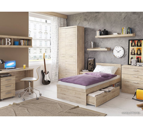 Стол Anrex Oskar 3SN 120x60 дуб санремо/дуб бордо