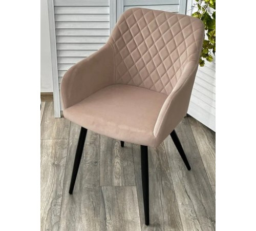 Стул с подлокотниками M-City Brandy 629M05172 505-4 латте/черный