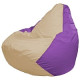 Кресло-мешок Flagman Груша Мини L Г0.1-138 светло-бежевый/сиреневый