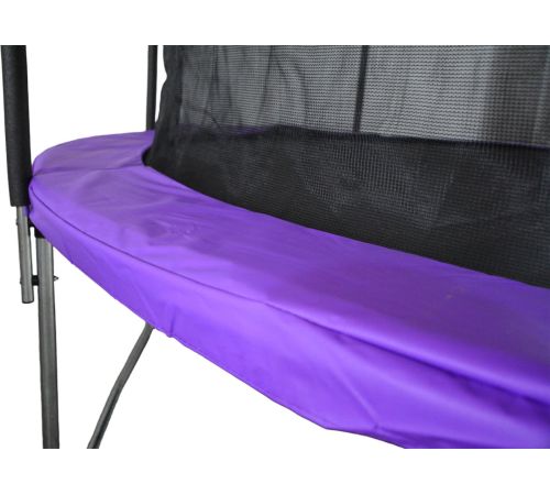 Батут GoUP Elite 12FT с сеткой и лестницей, фиолетовый