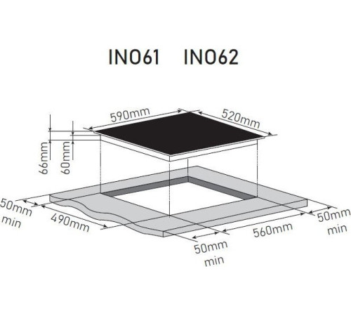 Варочная панель ZorG INO61 черный матовый