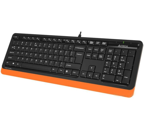 Клавиатура A4Tech Fstyler FK10 черный/оранжевый