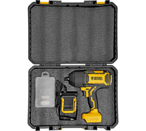 Гайковерт Denzel CIWH-BL-20-1000 с 1-им АКБ, кейс