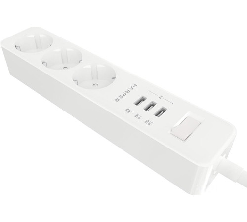 Сетевой фильтр Harper UCH-325 белый