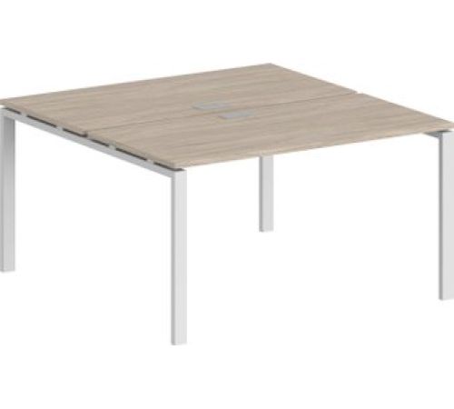 Стол Norden 140x143.8x75 SG.245.OL.63.WH белый/дуб светлый