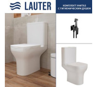 Унитаз напольный Lauter W236 2110236 + гигиенический душ Rinse 21GN4052BM