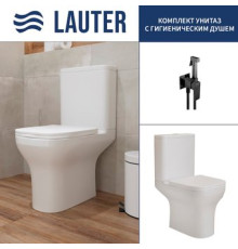 Унитаз напольный Lauter W236 2110236 + гигиенический душ Rinse 21GN4052BM