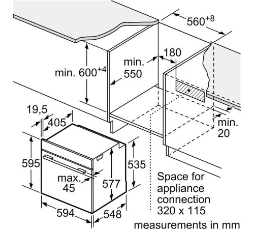 Электрический духовой шкаф Bosch Serie 8 HBG7764B1
