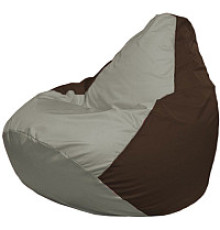 Кресло-мешок Flagman Груша Мини L Г0.1-340 серый/коричневый