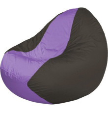Кресло-мешок Flagman Classic К2.1-132 черный/сиреневый
