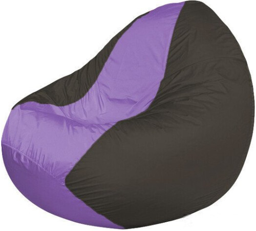 Кресло-мешок Flagman Classic К2.1-132 черный/сиреневый
