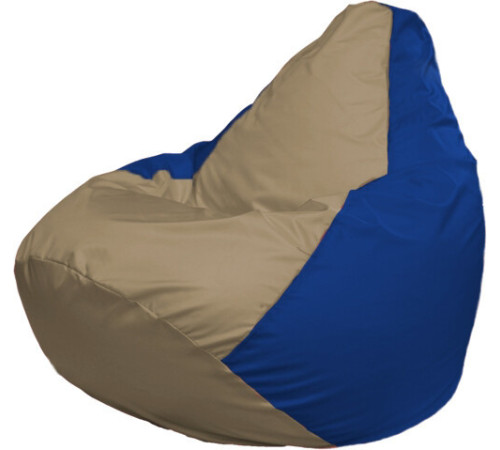 Кресло-мешок Flagman Груша Макси Г2.1-85 синий/бежевый темный
