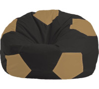 Кресло-мешок Flagman Мяч Стандарт М1.1-472 черный/бежевый