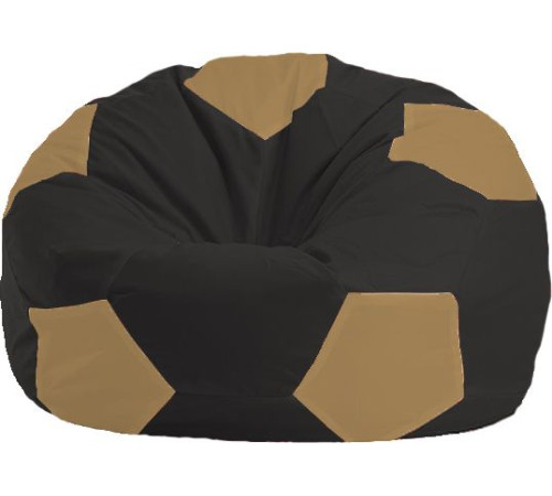 Кресло-мешок Flagman Мяч Стандарт М1.1-472 черный/бежевый