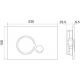 Панель смыва BelBagno Sfera BB014-SR-BIANCO