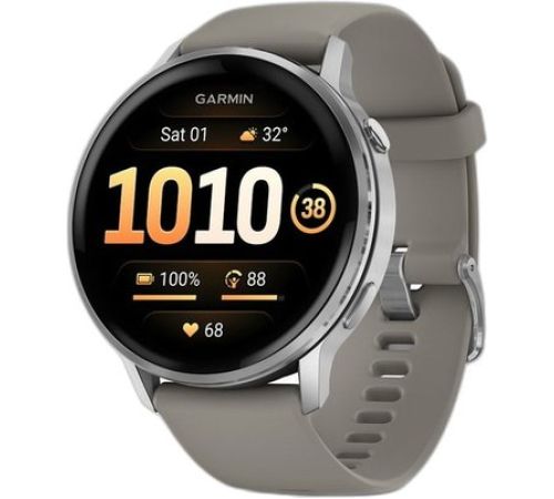 Умные часы Garmin Venu 4 45 мм серебристый/серый