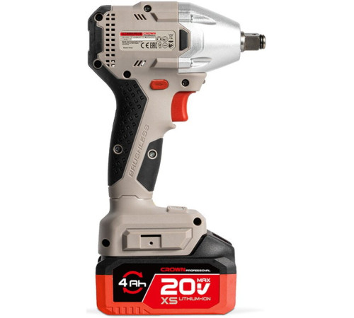 Гайковерт Crown CT22046XS-4 BMC с 2-мя АКБ, кейс