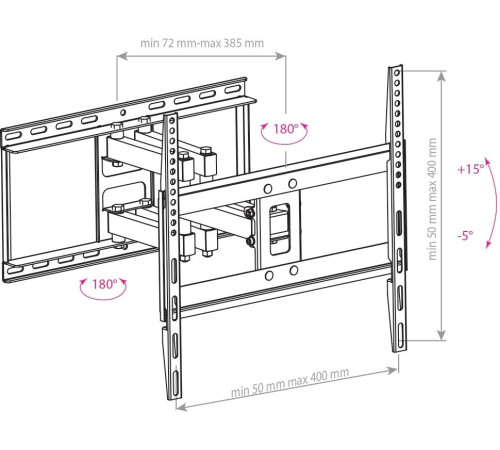 Кронштейн для телевизора Arm Media COBRA-50