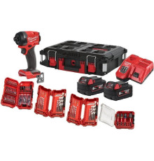 Винтоверт Milwaukee M18 FUEL Promo FID3100P-502P 4933498244 с 2-мя АКБ, кейс, набор оснастки